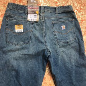 NWT Carhartt Women's Relaxed Fit Denim Jeans 14